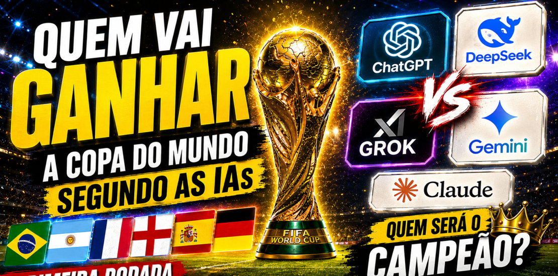 Quem Vai Ganhar a Copa do Mundo Segundo as IAs?